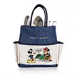 Coastal Navy Blue & White Canvas Tote Bag with Stainless Steel Garden Hand Tools - Multi-Purpose Beach & Seaside Utility Kit for Outdoor Lovers